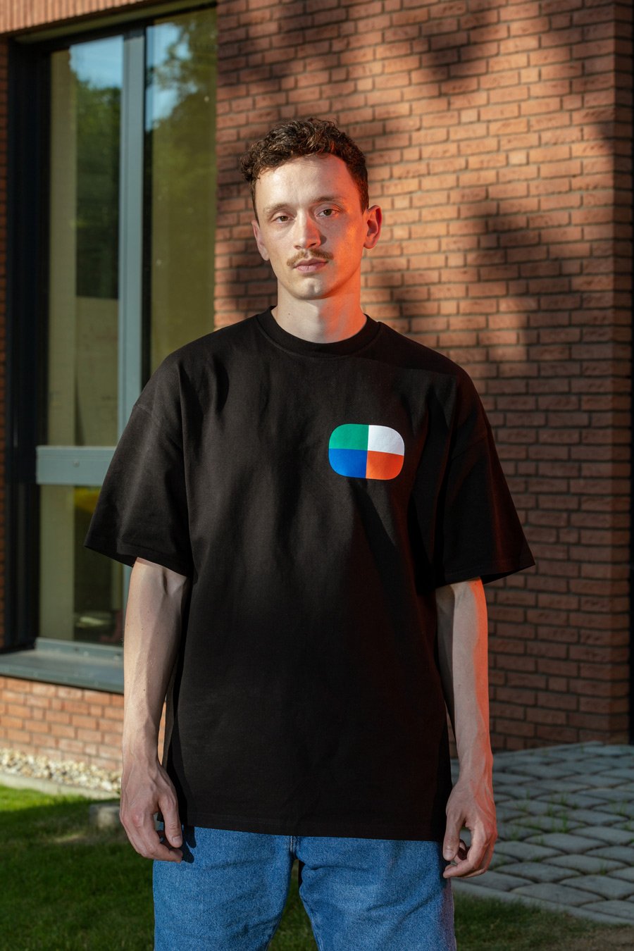 Oversized T-Shirt “Target” (Black) 1