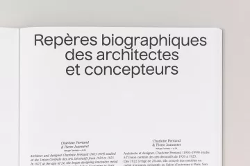 Nuckle font in use by Pierre Vanni for L'empreinte de l'habitat 1
