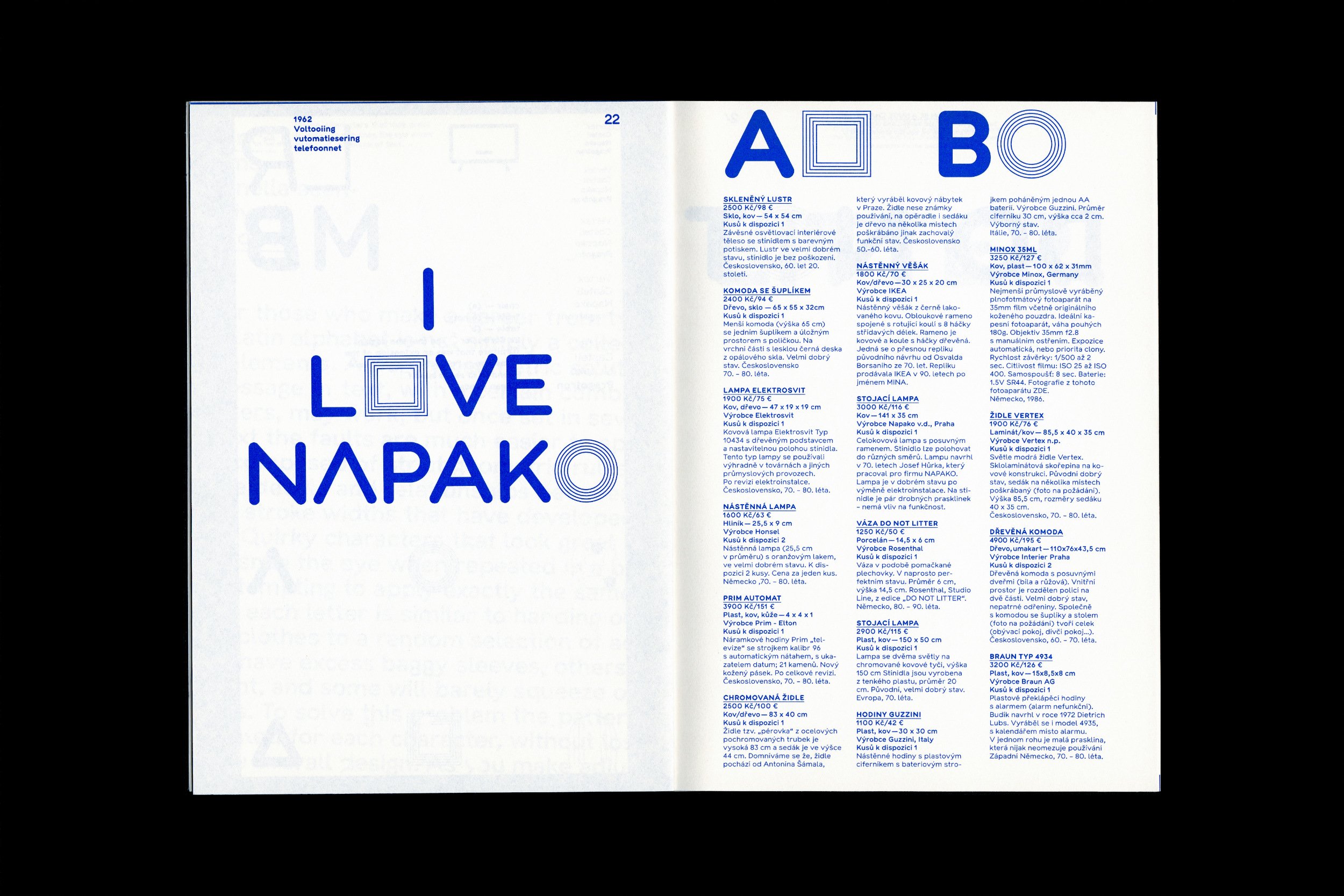 Novo Font Printed specimen, spread 1