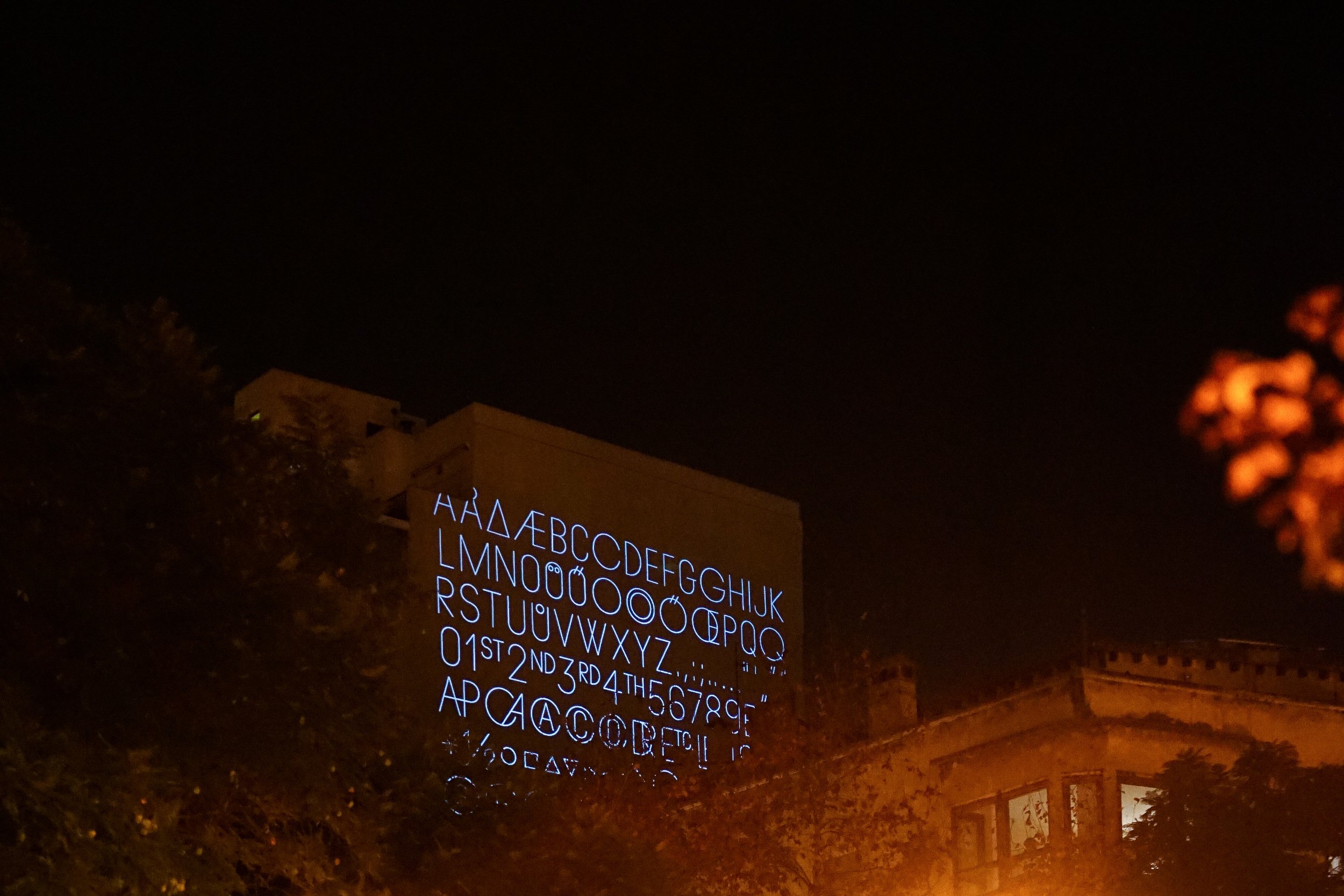 Premiére Font Projection, character set